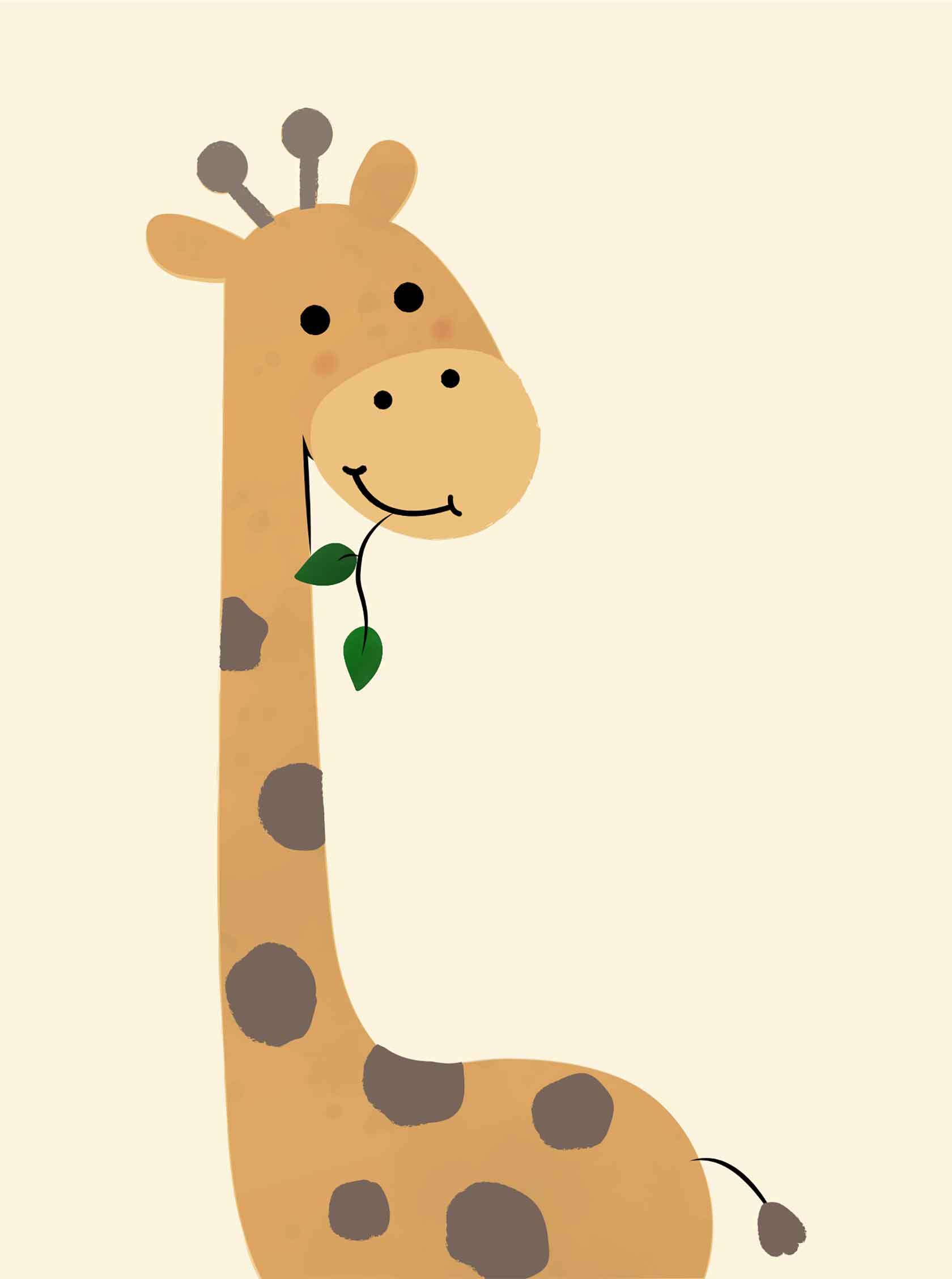 Cute Giraffe Vector Illustration