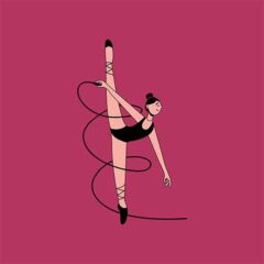 Ribbon Dancer Illustration