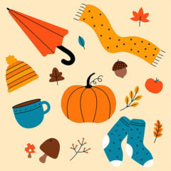Free Vector Fall Elements